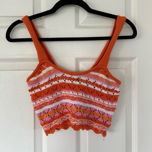 Crochet Summer Cropped Tank Top